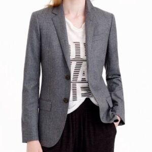 Like New J. Crew Ludlow Italian Wool Blazer Grey Size 6